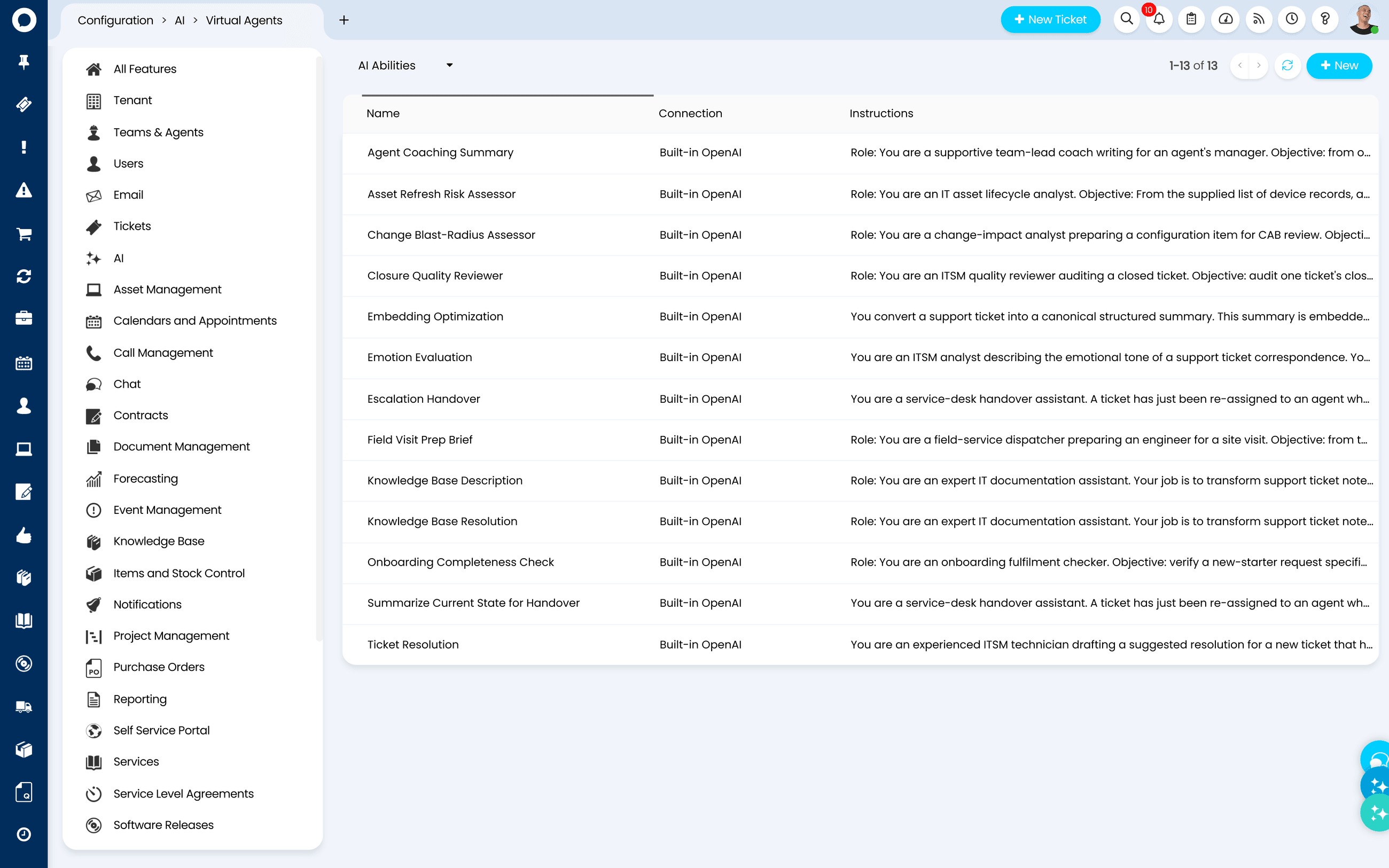 Ability library